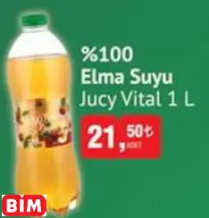 JUCY VİTAL %100 ELMA SUYU